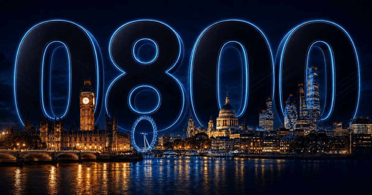 <h1>0800 Freephone Numbers</h1><p>Lower the barrier to contact with a truly free-to-caller number. 0800 numbers are UK-wide, non-geographic “Freephone” numbers. By regulation they’re free for consumers to call from mobiles and landlines, so customers can reach you without paying a penny.</p><h2>Available 0800 Numbers to Buy</h2><p>Below is a selection of our 0800 numbers that are available to purchase. These numbers are in stock and ready to connect. This is only a cross section of our available 0800 numbers and if you have a specific requirement for a numbers please contact us. If you would like us to allocate you the next available numbers simply order that number type and you will receive the next number available.</p> Logo