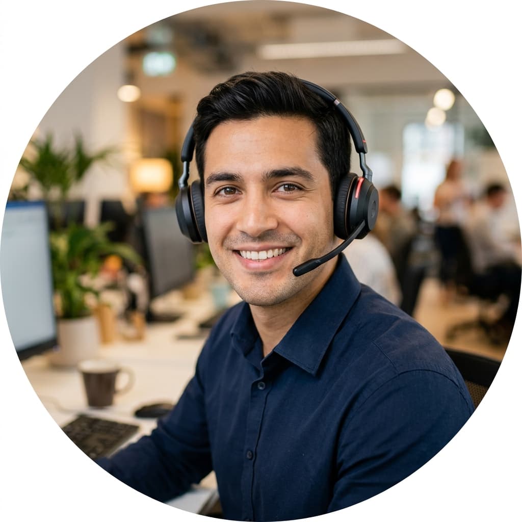 Agent speaking English